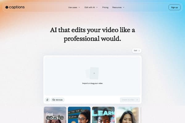 Captions.ai preview