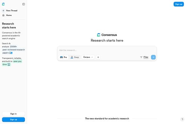 Consensus screenshot