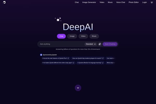 DeepAI screenshot