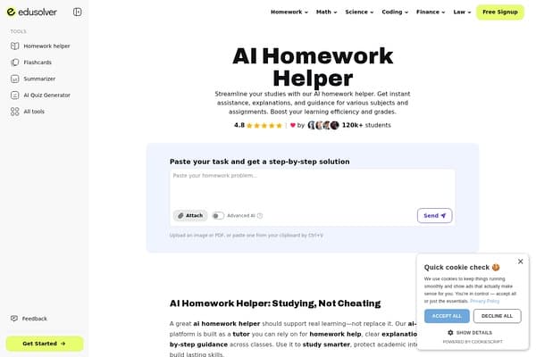 EduSolver screenshot
