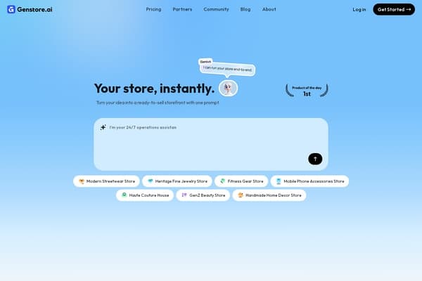 Genstore screenshot