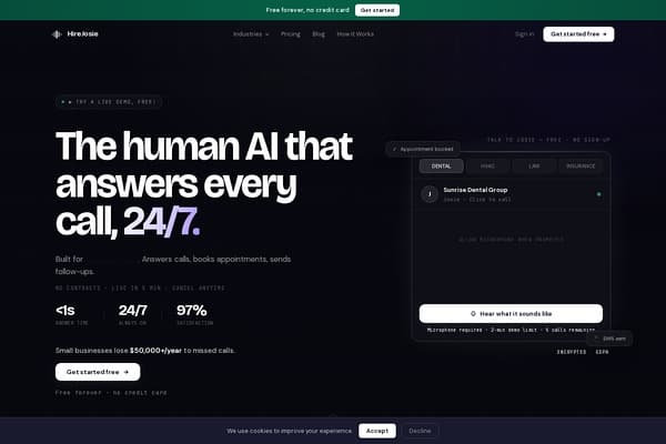 HireJosie screenshot
