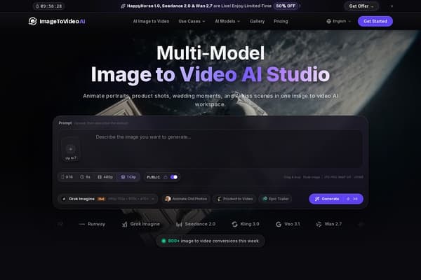ImageToVideoAI screenshot