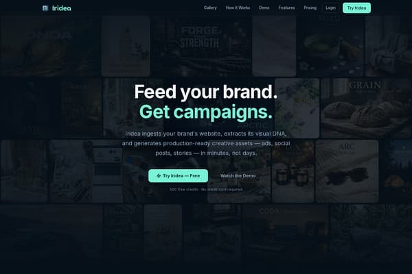 Iridea.ai screenshot