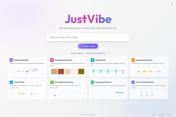 JustVibe screenshot