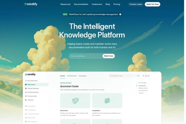 Mintlify Editor screenshot