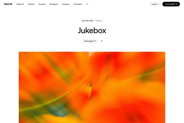 OpenAI Jukebox preview