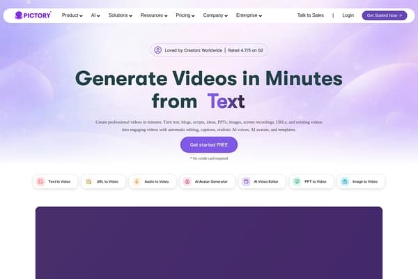 Pictory screenshot