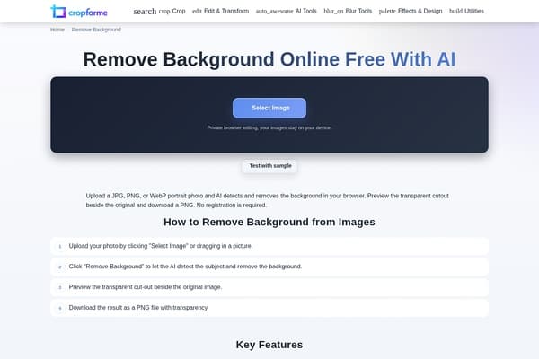 Remove background screenshot
