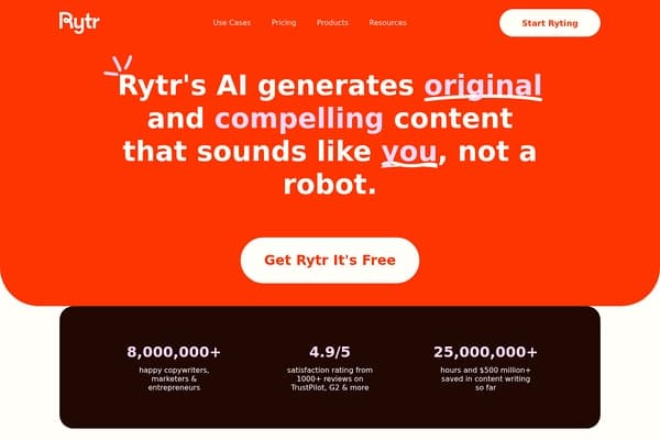 Rytr screenshot