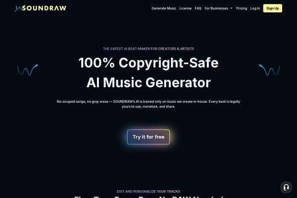 Soundraw screenshot