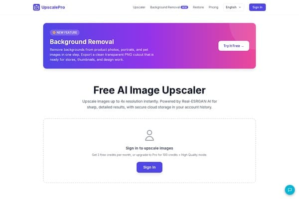 UpscalePro screenshot