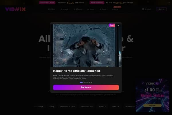 Vidnix.ai screenshot